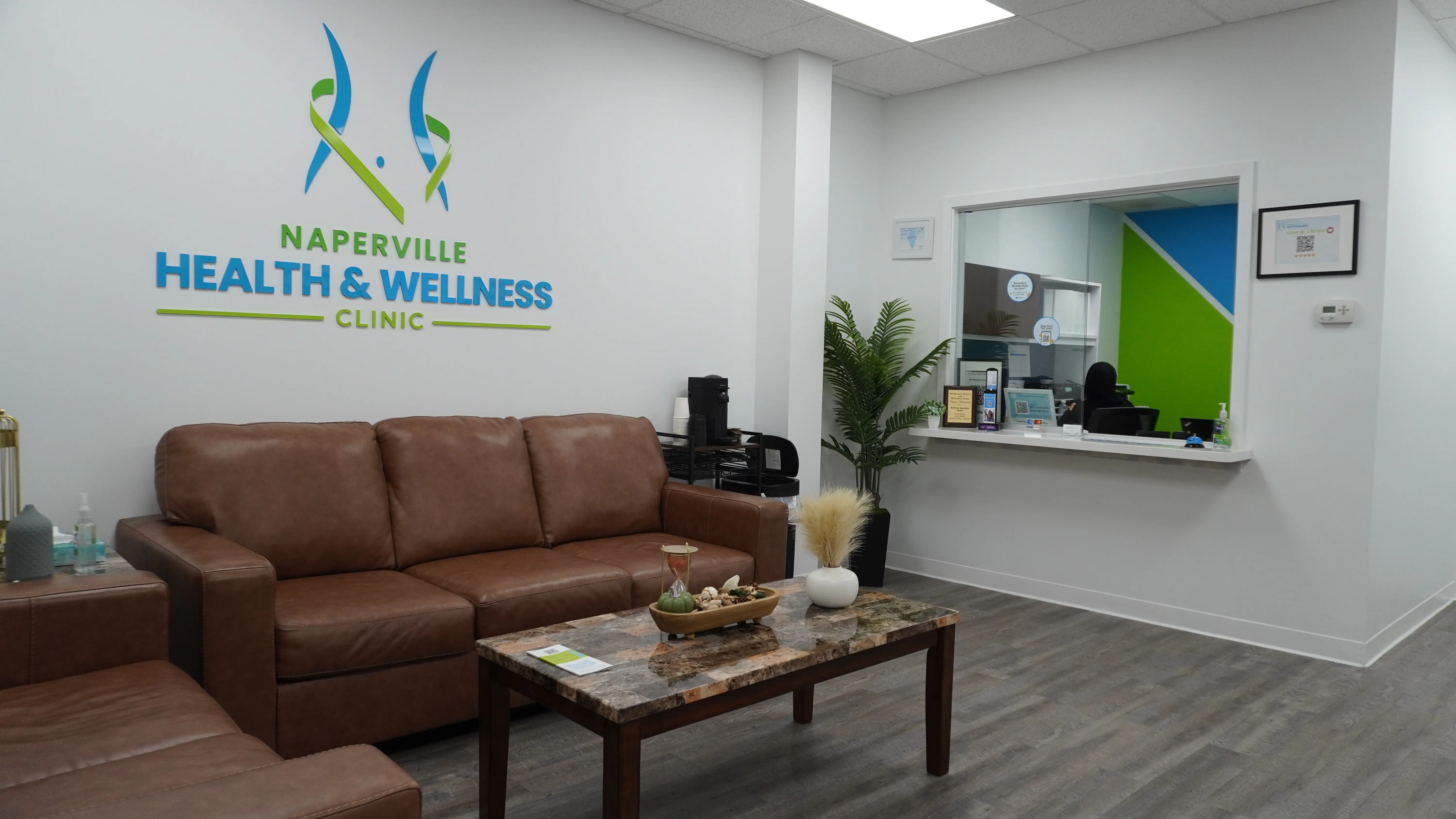 Private treatment room at Naperville Health & Wellness Clinic